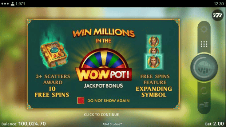Book of Atem WowPot Slot